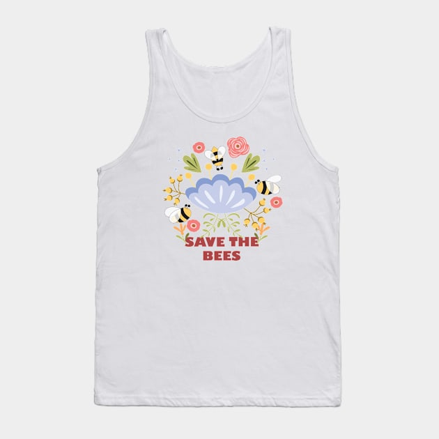 Save The Bees Tank Top by Crisp Decisions